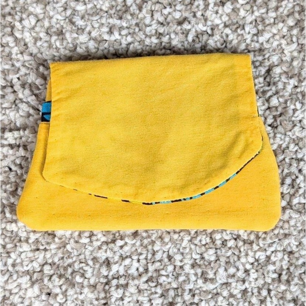 Pocket Wallet Handmade Clutch Card‎ Holder Small Purse Yellow Flower